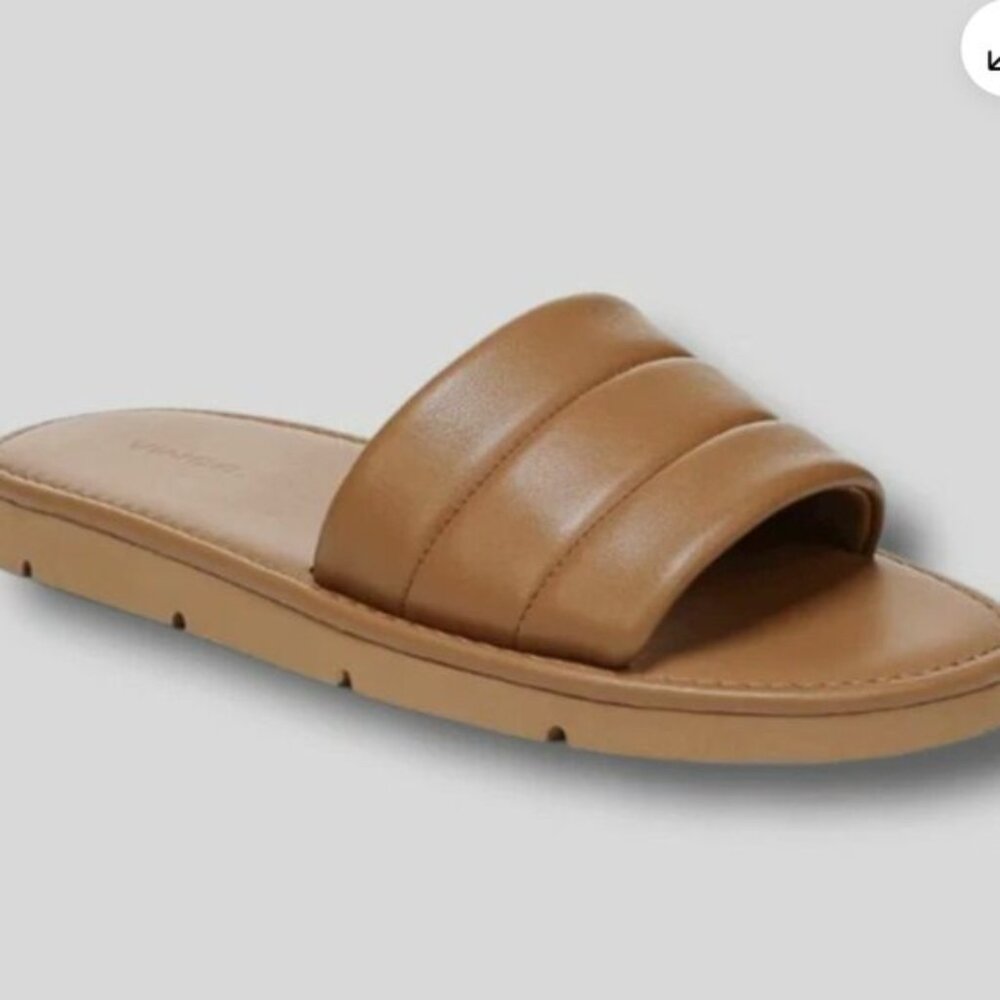 Vince Olina Leather Slide Sandals, size 7